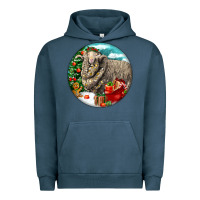 Pigment Midnight Navy christmas merino wool sheep Urban Hoodie - LillyAllenDesigns