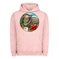Pigment Salmon christmas merino wool sheep Urban Hoodie - LillyAllenDesigns