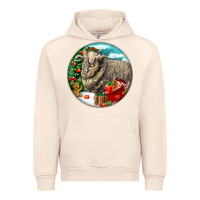 Sandshell christmas merino wool sheep Urban Hoodie - LillyAllenDesigns
