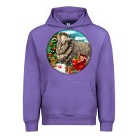 Tulip christmas merino wool sheep Urban Hoodie - LillyAllenDesigns