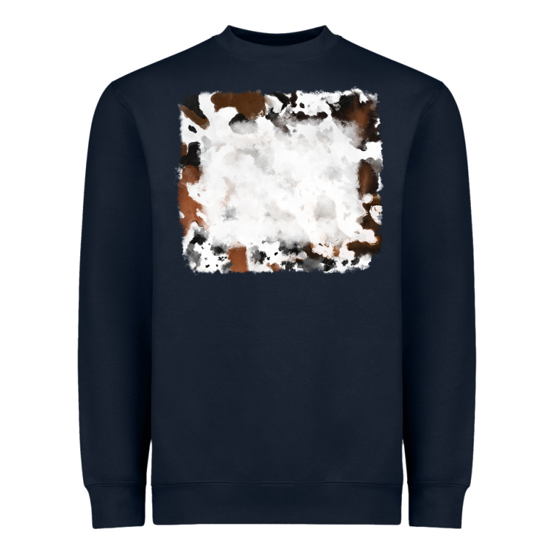 Black And Brown Cowhide Heavyweight Sweatshirt by RanaPortraitStore | Teevron