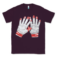 Plum batting gloves Classic Tee - FaDigitalArtStudio