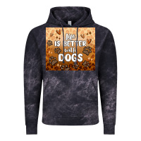 Cloud Black life is better with dogs Vintage Hoodie - MaliasSmallBusiness