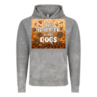 Cloud Rock life is better with dogs Vintage Hoodie - MaliasSmallBusiness