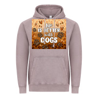 Vintage Zinc life is better with dogs Vintage Hoodie - MaliasSmallBusiness