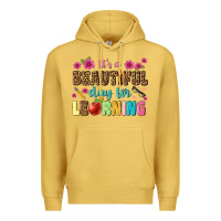 Antique Gold its a beautiful day for learning Premium Hoodie - NancyCooperArtShop
