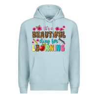 Blue Mist its a beautiful day for learning Premium Hoodie - NancyCooperArtShop