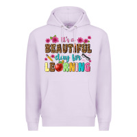 Lilac its a beautiful day for learning Premium Hoodie - NancyCooperArtShop