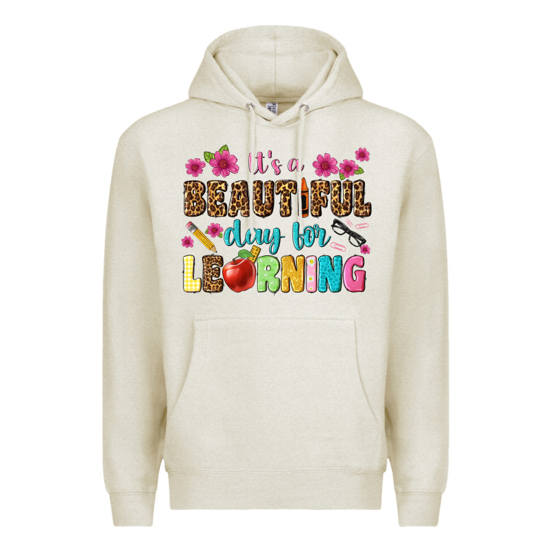 Its A Beautiful Day For Learning Premium Hoodie by NancyCooperArtShop | Teevron