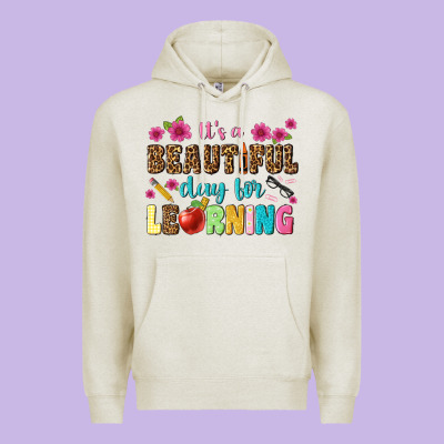 Its A Beautiful Day For Learning Premium Hoodie Designed By Nancycooperartshop