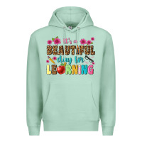 Seafoam its a beautiful day for learning Premium Hoodie - NancyCooperArtShop