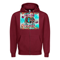 Burgundy just a girl who loves camping Zipper Hoodie - JahusDesignShop