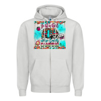 Dove Grey just a girl who loves camping Zipper Hoodie - JahusDesignShop