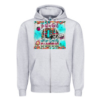 Heather Grey just a girl who loves camping Zipper Hoodie - JahusDesignShop