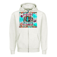 Oatmeal Heather just a girl who loves camping Zipper Hoodie - JahusDesignShop