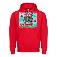 Red just a girl who loves camping Zipper Hoodie - JahusDesignShop