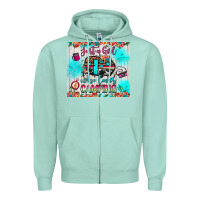 Seafoam just a girl who loves camping Zipper Hoodie - JahusDesignShop