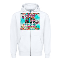 White just a girl who loves camping Zipper Hoodie - JahusDesignShop