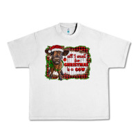 Lunar Rock all i want for christmas is a cow highland calf Urban Heavy Tee - RanaPortraitStore