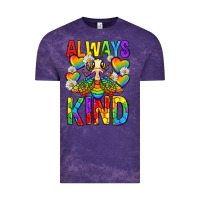 Cloud Purple always bee kind pride lgbtq Vintage Tee - texasbilliewilder