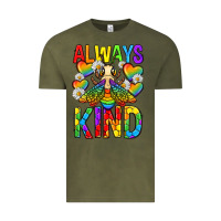 Vintage Olive always bee kind pride lgbtq Vintage Tee - texasbilliewilder