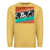 Antique Gold western turquoise gemstone cowhide  leather tumbler Premium Sweatshirt - Jasminsmagicworld