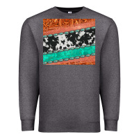 Charcoal Heather western turquoise gemstone cowhide  leather tumbler Premium Sweatshirt - Jasminsmagicworld