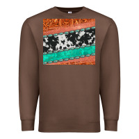 Chestnut western turquoise gemstone cowhide  leather tumbler Premium Sweatshirt - Jasminsmagicworld