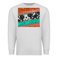 Western Turquoise Gemstone Cowhide  Leather Tumbler Premium Sweatshirt | Teevron