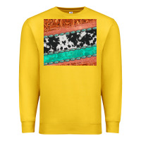 Lemon western turquoise gemstone cowhide  leather tumbler Premium Sweatshirt - Jasminsmagicworld