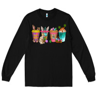 Black Easter coffee drinks Easter Day Long Sleeve Tee - Neo Western
