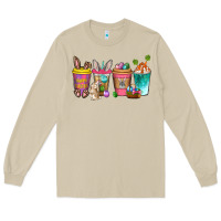 Mushroom Easter coffee drinks Easter Day Long Sleeve Tee - Neo Western