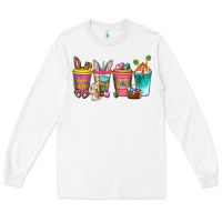 White Easter coffee drinks Easter Day Long Sleeve Tee - Neo Western