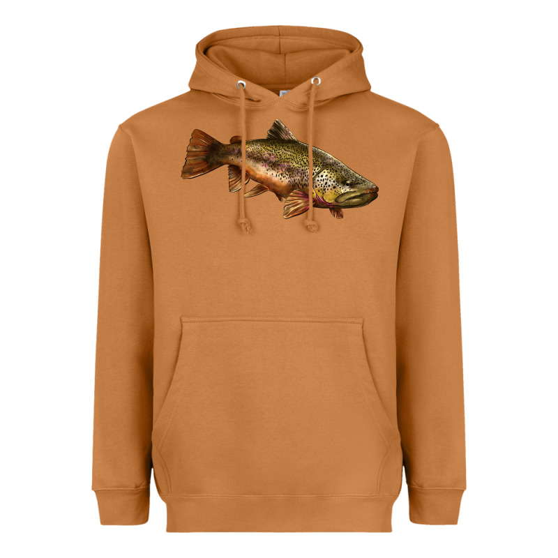 Brown Trout Heavyweight Hoodie by LillyAllenDesigns | Teevron