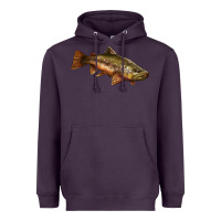 Plum brown trout Heavyweight Hoodie - LillyAllenDesigns
