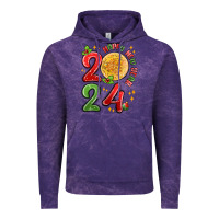 Cloud Purple happy new year 2024 Vintage Hoodie - MaliasSmallBusiness