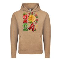 Vintage Coffee happy new year 2024 Vintage Hoodie - MaliasSmallBusiness