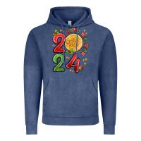 Vintage Denim happy new year 2024 Vintage Hoodie - MaliasSmallBusiness