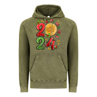 Vintage Olive happy new year 2024 Vintage Hoodie - MaliasSmallBusiness