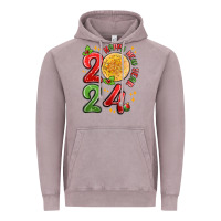 Vintage Zinc happy new year 2024 Vintage Hoodie - MaliasSmallBusiness