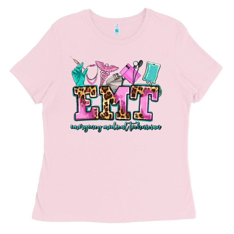 Emt Emergency Medical Technician Ladies Tee by AdoDesignShop | Teevron