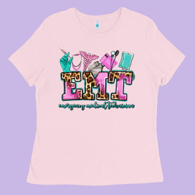 Emt Emergency Medical Technician Ladies Tee Designed By Adodesignshop