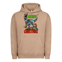 Pigment Burro merry christmas velociraptor Urban Hoodie - LillyAllenDesigns