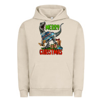 Pigment French Oak merry christmas velociraptor Urban Hoodie - LillyAllenDesigns