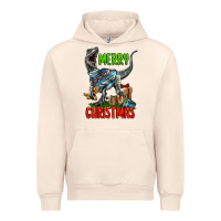 Sandshell merry christmas velociraptor Urban Hoodie - LillyAllenDesigns