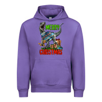 Tulip merry christmas velociraptor Urban Hoodie - LillyAllenDesigns