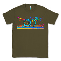 Army Green lgbtq gay  libbey glass Classic Tee - HRA Design Shop
