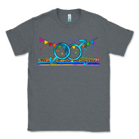 Charcoal Heather lgbtq gay  libbey glass Classic Tee - HRA Design Shop