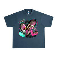 Midnight Navy race hearts Urban Heavy Tee - Zillion Design Studio