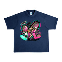 Navy race hearts Urban Heavy Tee - Zillion Design Studio
